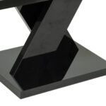 Black Laminate Coffee Table on Pedestal Base - Image 4