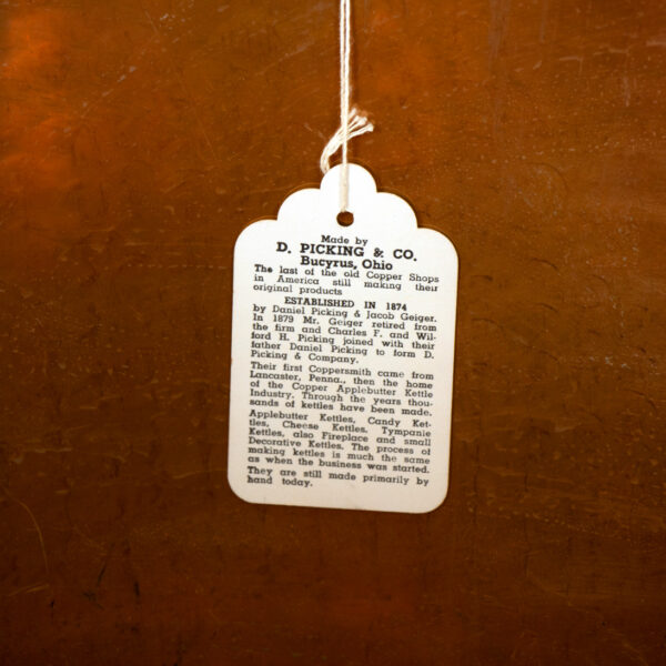 Large D. PICKING & CO. Copper Kettle - Image 4