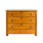 Antique Refinished Victorian Three Drawer Chest