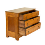 Antique Refinished Victorian Three Drawer Chest - Image 5