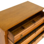 Antique Refinished Victorian Three Drawer Chest - Image 6