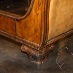 HENREDON Alfresco King Size Oak and Leather Bed - Image 7