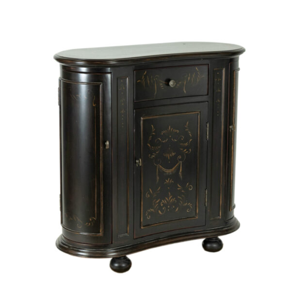 HOOKER Seven Seas Kidney Shaped Cabinet in Black - Image 2