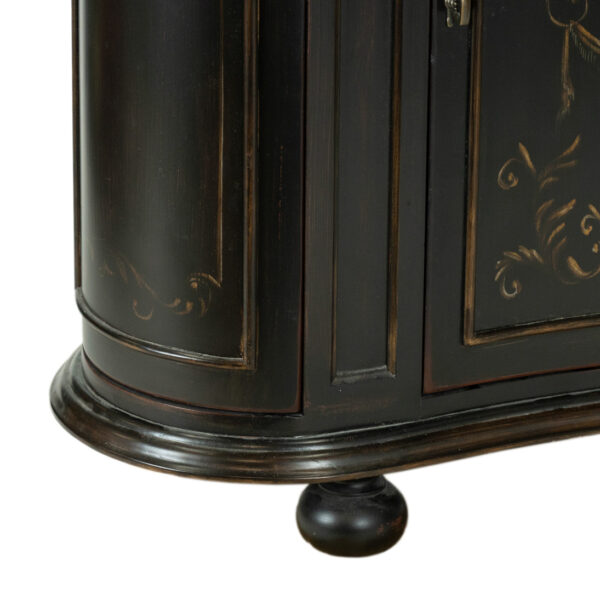 HOOKER Seven Seas Kidney Shaped Cabinet in Black - Image 4