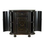 HOOKER Seven Seas Kidney Shaped Cabinet in Black - Image 5