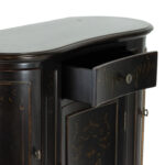 HOOKER Seven Seas Kidney Shaped Cabinet in Black - Image 6