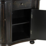 HOOKER Seven Seas Kidney Shaped Cabinet in Black - Image 7