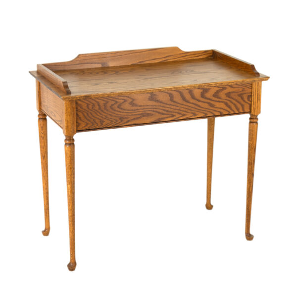 Oak Writing Desk with Storage - Image 2
