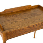 Oak Writing Desk with Storage - Image 3