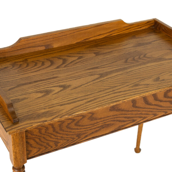 Oak Writing Desk with Storage - Image 3