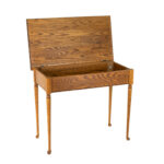 Oak Writing Desk with Storage - Image 5