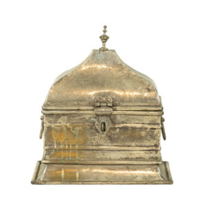 Metal Casket Box with Hand-Chased Design
