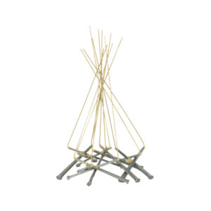 Vintage RON SCHMIDT Mid Century Modern Brutalist Metal Sculpture of Fire