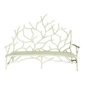 CURREY AND COMPANY Elwynn Concrete Faux Bois Garden Bench