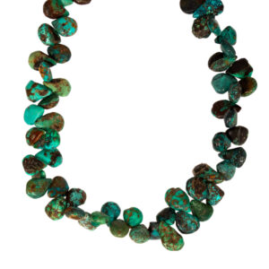Turquoise Cluster Necklace with Silver Clasp