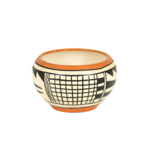 SANDIEN San Ildefonso Small Polychrome Pottery Vessel