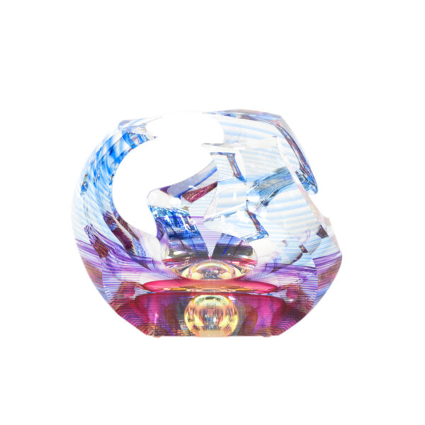 MICHAEL DAVID KIT KARBLER Vortex Blown Glass Bowl - Image 1