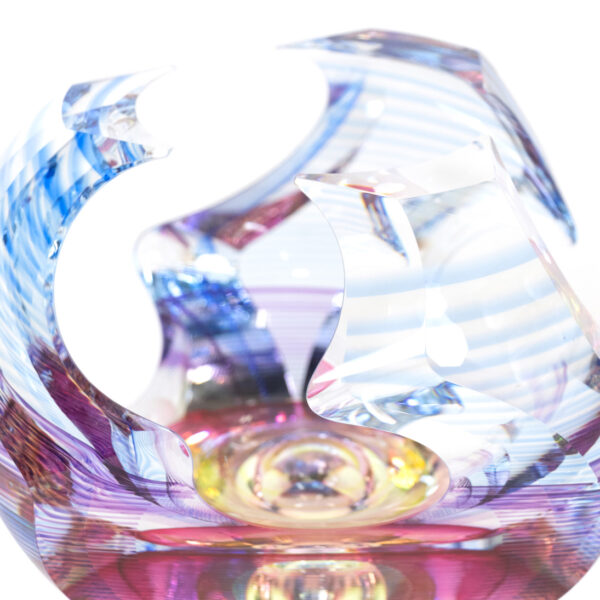 MICHAEL DAVID KIT KARBLER Vortex Blown Glass Bowl - Image 2