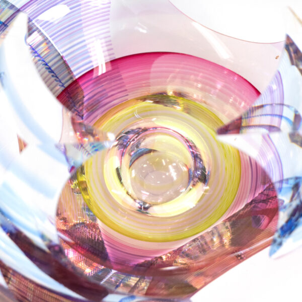 MICHAEL DAVID KIT KARBLER Vortex Blown Glass Bowl - Image 4