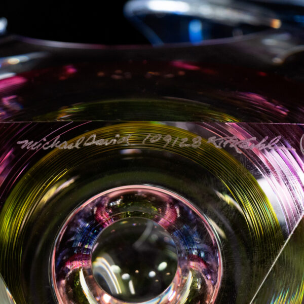 MICHAEL DAVID KIT KARBLER Vortex Blown Glass Bowl - Image 7