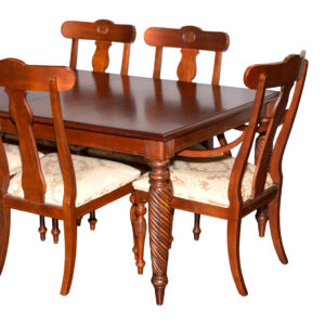 ETHAN ALLEN Livingston Dining Table with 2 Leaves and 8 British Classics Chairs