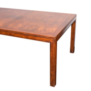HENREDON Burl Parsons Dining Table with 2 Leaves