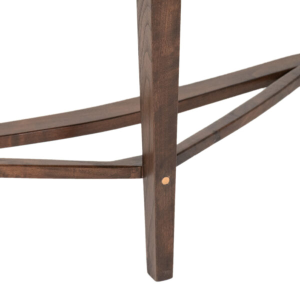 Artisan Crafted Walnut Veneer Boomerang Table - Image 4