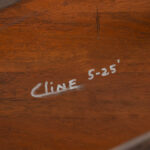 Artisan Crafted Walnut Veneer Boomerang Table - Image 6