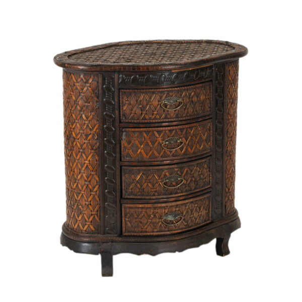 Woven Rattan Four Drawer Chest - Image 2
