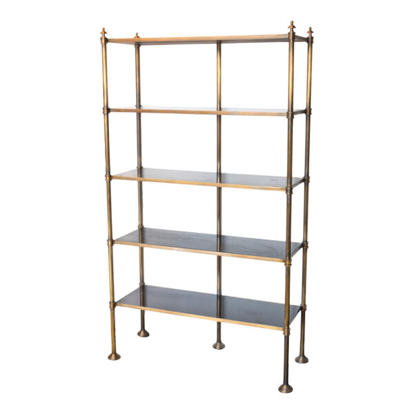 ARHAUS Brass and Marble Shelf Etagere - Image 1