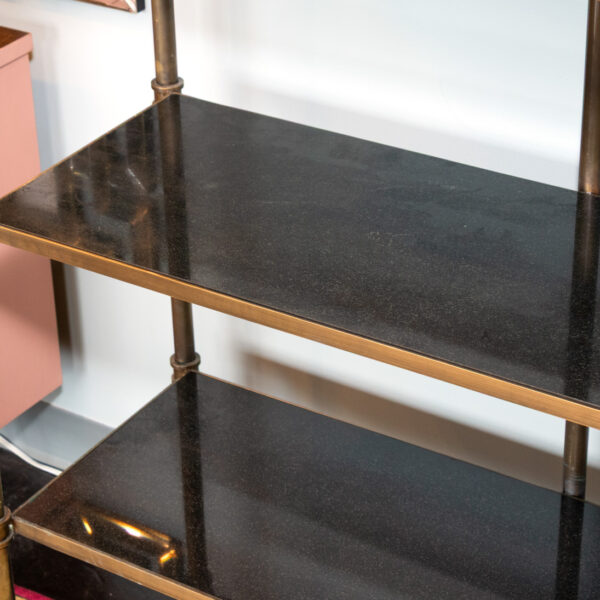 ARHAUS Brass and Marble Shelf Etagere - Image 4