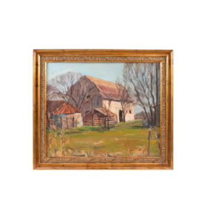 JAMES ROZEK “Grandpa’s Farm” Original Oil on Canvas