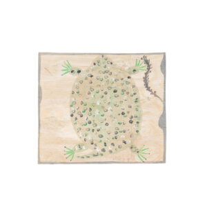 MOSE TOLLIVER Folk Art Frog Painting on Board