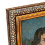 Vintage WALTER EMERSON BAUM “Portrait of a Child” Original Oil - Image 2