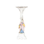 Vintage Porcelain Figural Trumpet Flower Vase