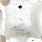 Vintage Porcelain Figural Trumpet Flower Vase - Image 6