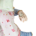 Vintage Porcelain Figural Trumpet Flower Vase - Image 7
