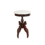 Victorian Style Child’s Parlor Table with Tufted Floral Upholstery