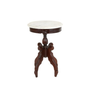 Victorian Style Child’s Parlor Table with Tufted Floral Upholstery