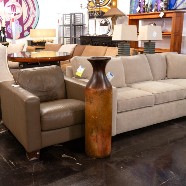 Large Stoneware Floor Vase - Image 4