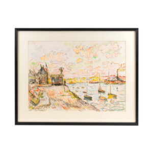 PAUL SIGNAC “Quilleboeuf” Framed Print