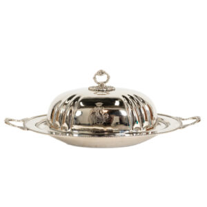 Silver Plated Turkey Platter with Lid
