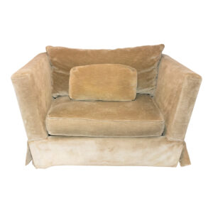 HENREDON Armchair in Olive Upholstery