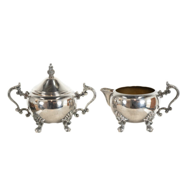 5 Piece FB ROGERS Lady Margaret Silver Plated Coffee and Tea Service Set - Image 3