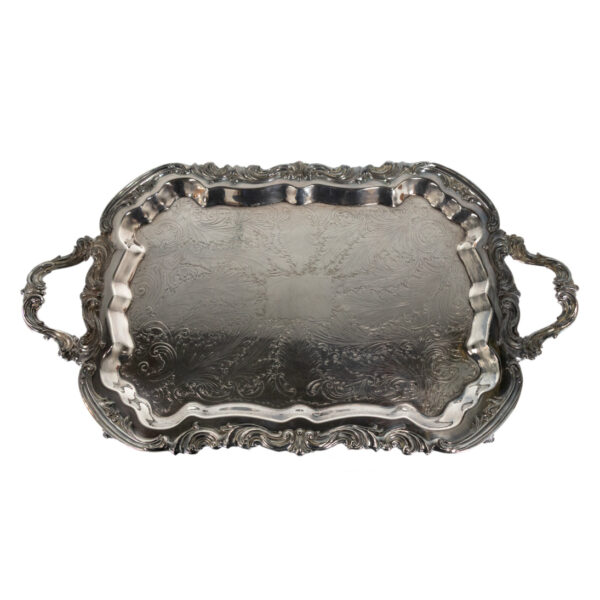 5 Piece FB ROGERS Lady Margaret Silver Plated Coffee and Tea Service Set - Image 4