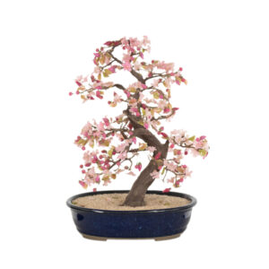 Vintage Rose Quartz Bonsai Tree