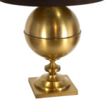 Brass Bishop Style Lamp with Black Shade - Image 3