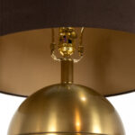 Brass Bishop Style Lamp with Black Shade - Image 4