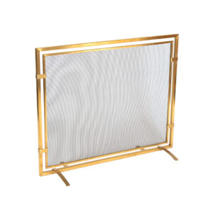 PILGRIM Brass and Mesh Fireplace Screen