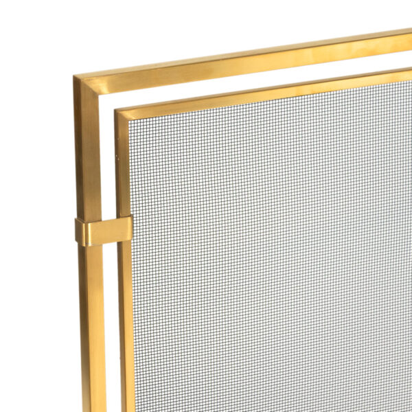 PILGRIM Brass and Mesh Fireplace Screen - Image 2